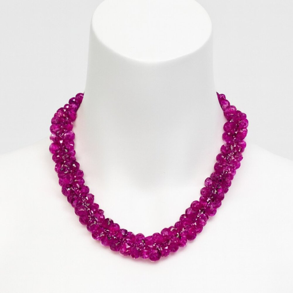 White House Black Market Pink Cluster Beaded Necklace - Women's Fashion Jewelry